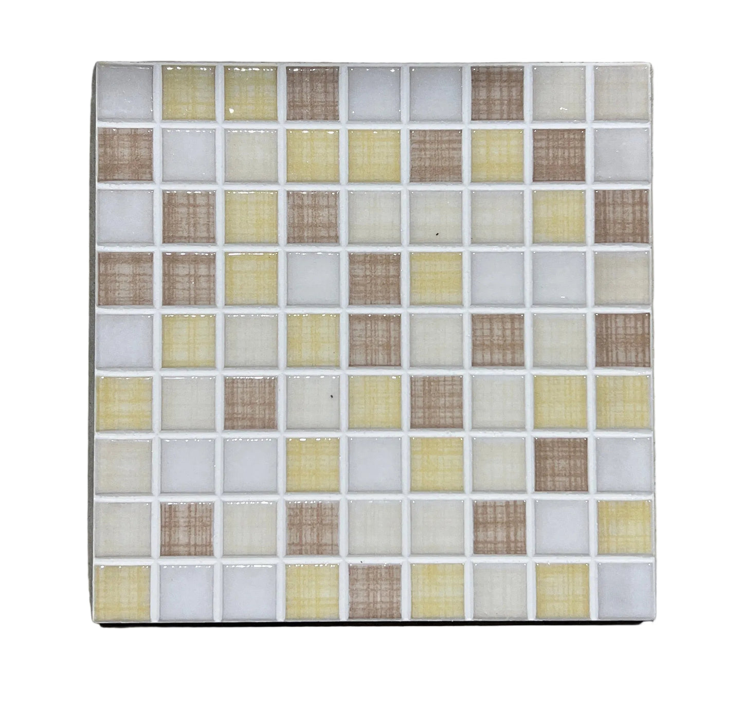 Rivestimento 20x20 Mosaico Giallo/Bianco/Marrone