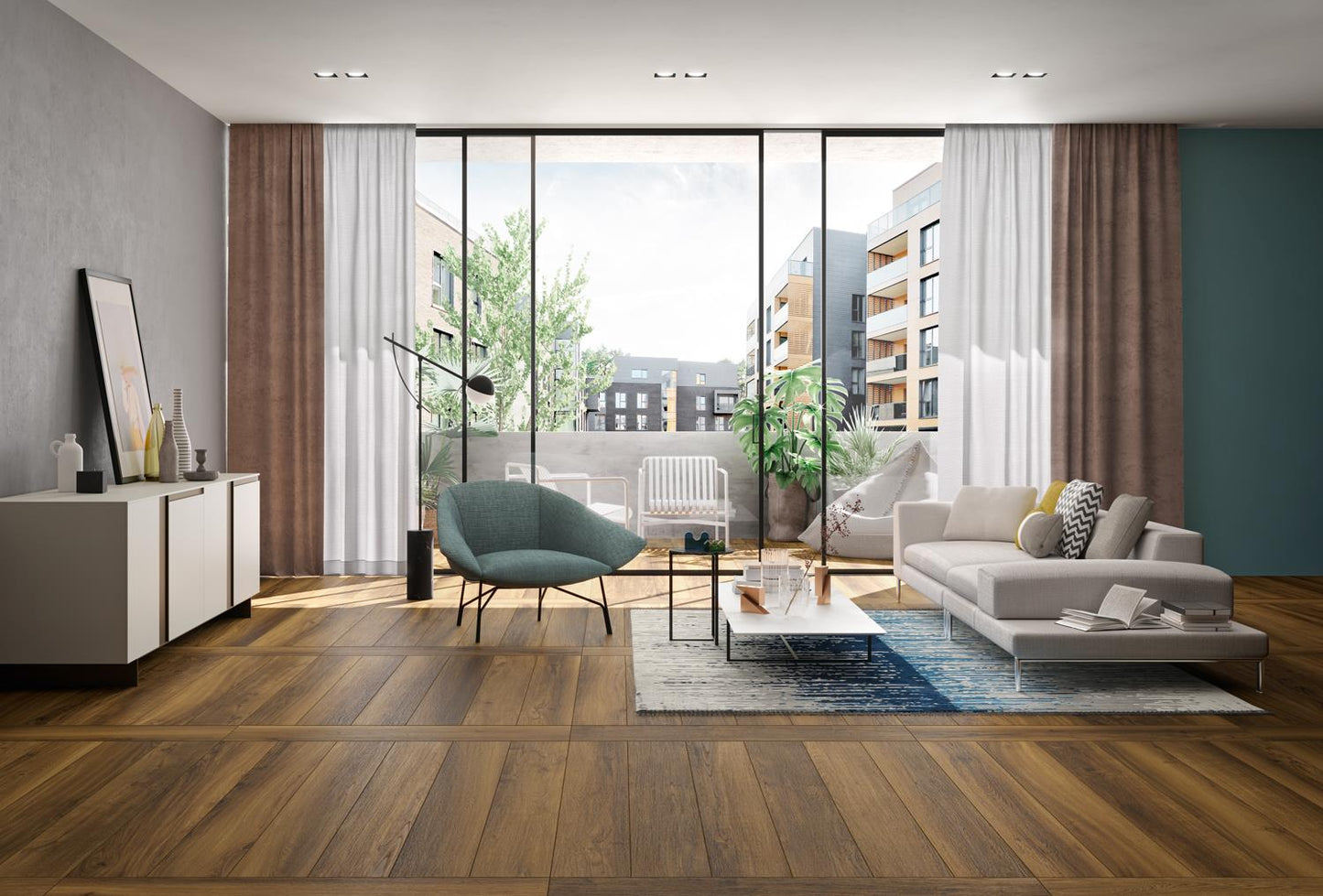 STOCK intero PANARIA Nuance Tabac 20X180 RTT 1 Scelta - 65 mq