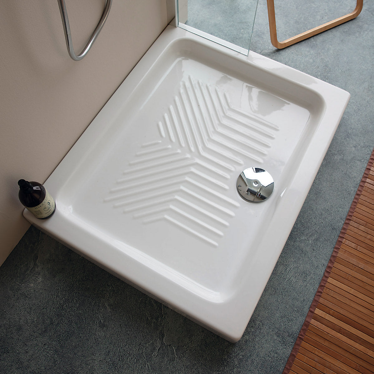 Piatto doccia Rettangolare in ceramica h11/12 cm