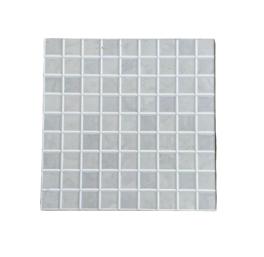 Rivestimento 20x20 Mosaico Bianco/Grigio