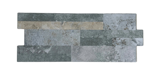 Rivestimento esterno in gres porcellanato 21 x 51 cm Ardoise Gris