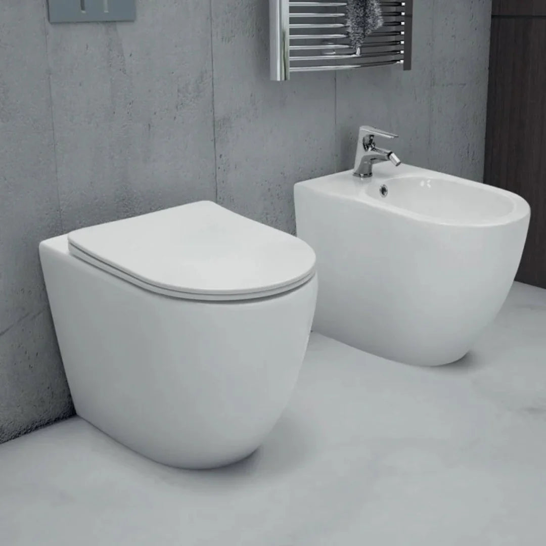 Sanitari Filomuro IOTA Elma  (Vaso, Bidet e CopriWc)