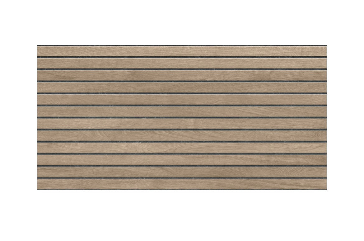 Rivestimento Cannettato BARI AURAL BLACK MATT 60X120