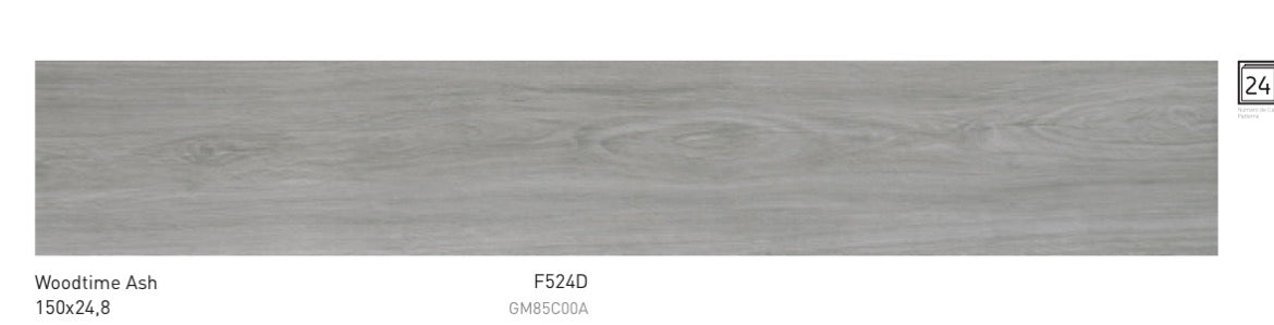 Pavimento 24,8x150 KERABEN Woodtime Ash RTT - 1^ scelta