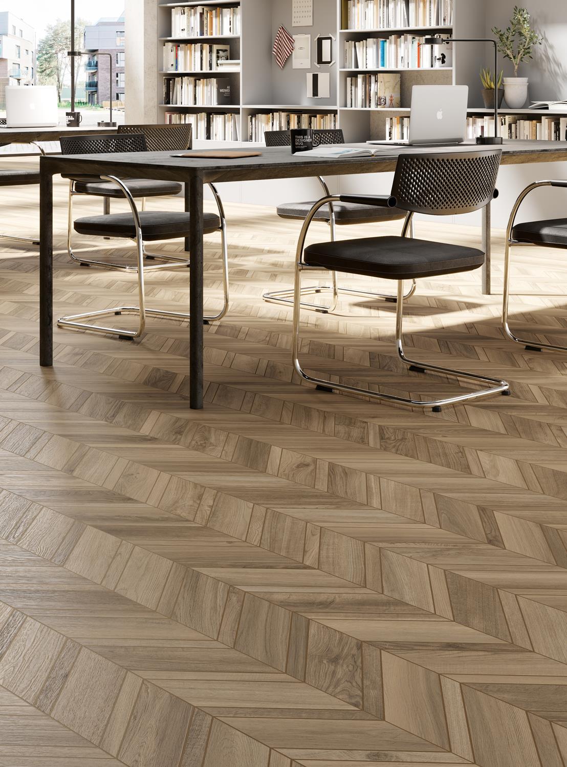 PANARIA Nuance CENDRE Nat./Rett. 20x120cm 1^Scelta