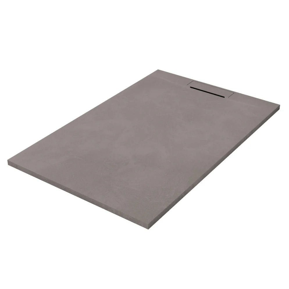 PIATTO DOCCIA CEMENT effetto Cemento in resina con scarico laterale