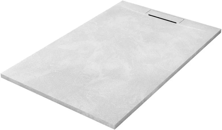 PIATTO DOCCIA CEMENT effetto Cemento in resina con scarico laterale