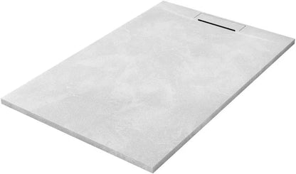 PIATTO DOCCIA CEMENT effetto Cemento in resina con scarico laterale