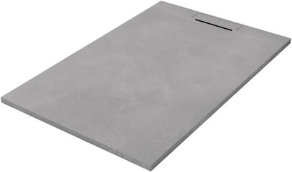 PIATTO DOCCIA CEMENT effetto Cemento in resina con scarico laterale