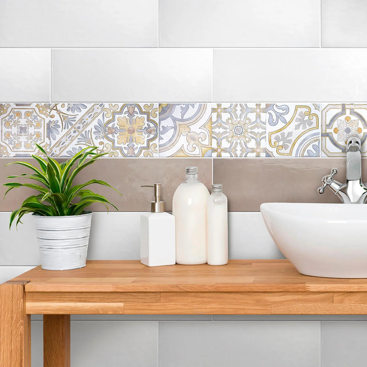 Rivestimento CERAMICHE MASTER 20 x 60 bianco lucido Cromie