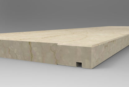 Fasce per balconi in marmo di Trani - Larghezza 20 cm a correre - Prezzo al ML