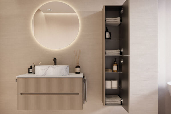 Legnobagno VERSO Colonna 2 ante Cannettato