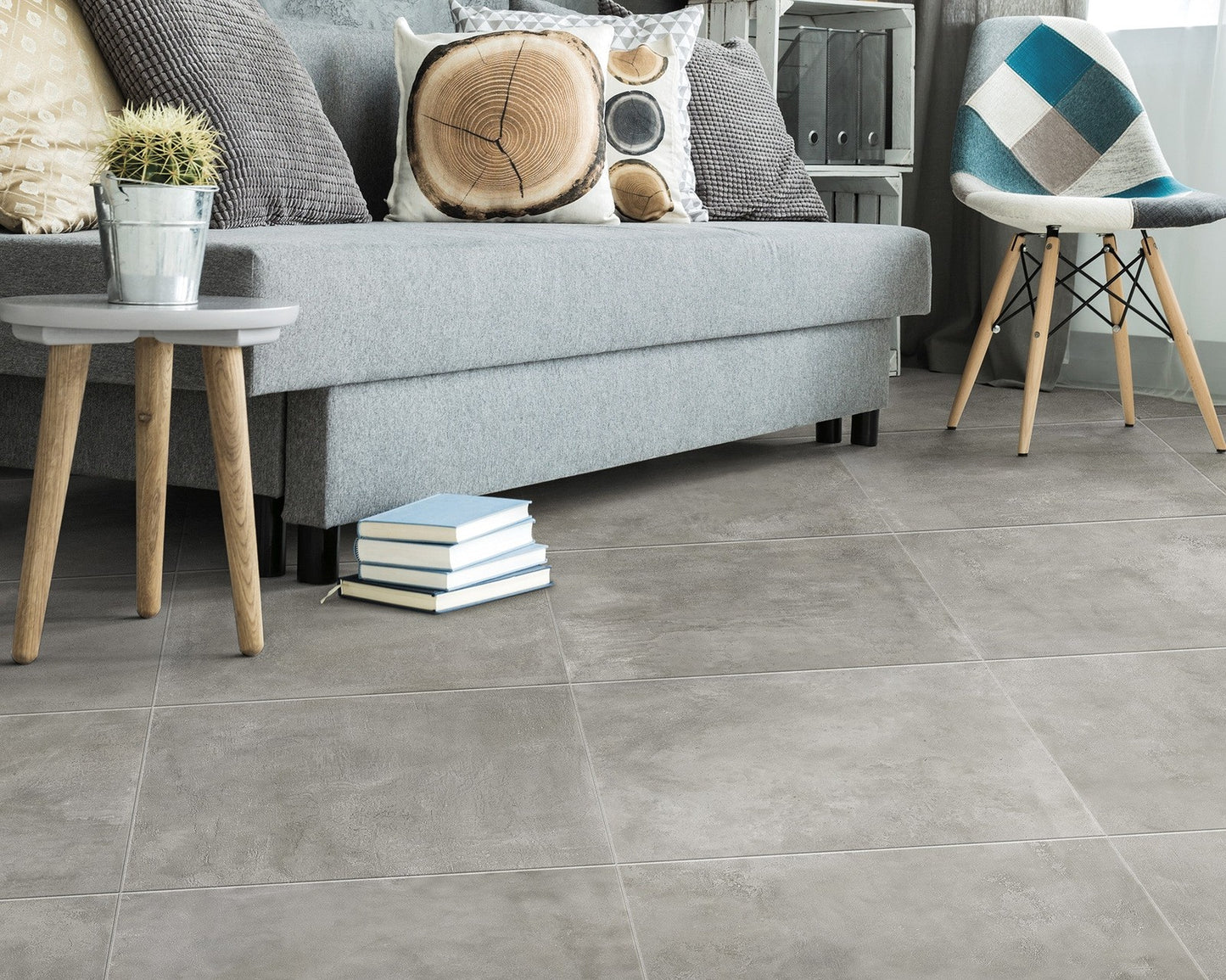 Pavimento 60x60 FOLK GRIGIO RTT Effetto cemento